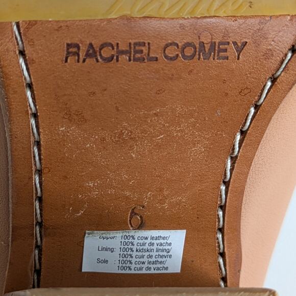 Rachel Comey Mars Mule 6 Nude Leather Block Heel Clog Minimalist - Picture 2 of 15